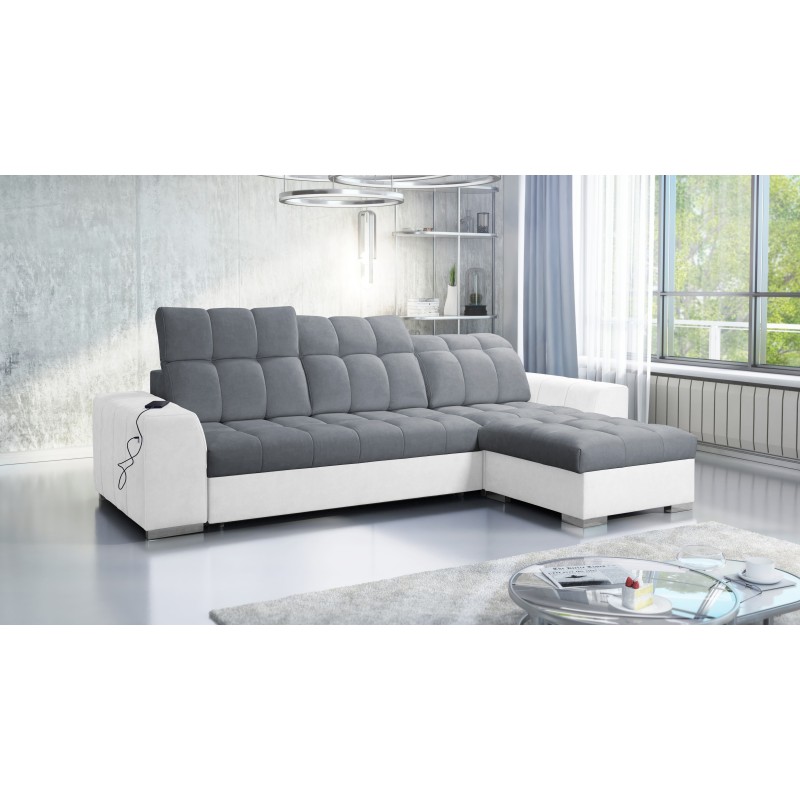 Prisma I Ecksofa mit Schlaffunktion und USB-Anschluss - Komfort und Eleganz in einem. Prisma I Ecksofa mit Schlaffunktion und USB-Anschluss - Komfort und Eleganz in einem.