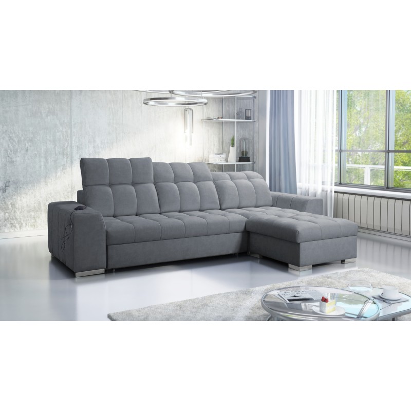 Prisma I Ecksofa mit Schlaffunktion und USB-Anschluss - Komfort und Eleganz in einem. Prisma I Ecksofa mit Schlaffunktion und USB-Anschluss - Komfort und Eleganz in einem.