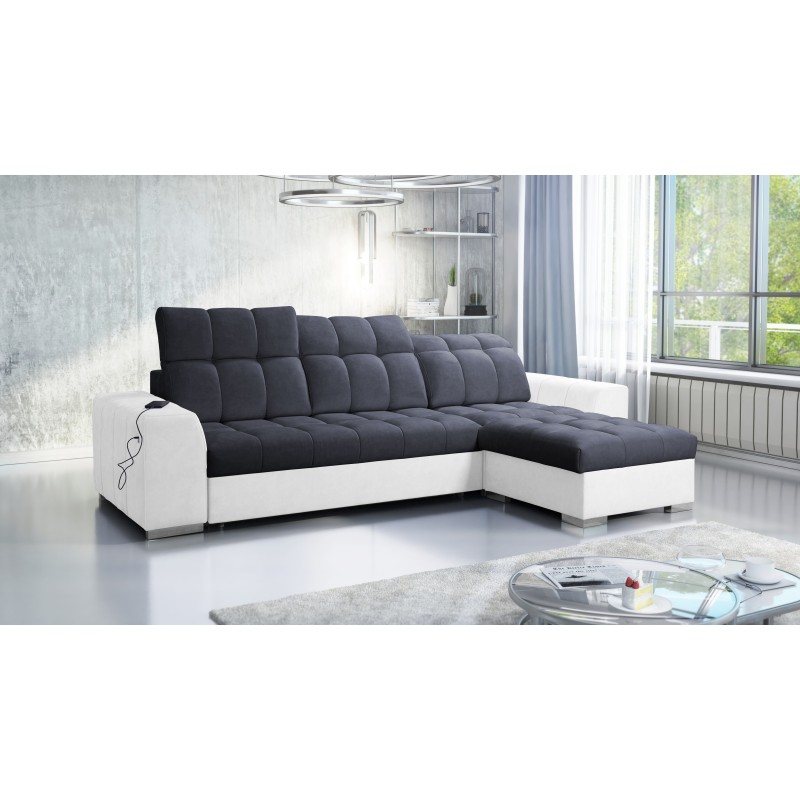 Prisma I Ecksofa mit Schlaffunktion und USB-Anschluss - Komfort und Eleganz in einem. Prisma I Ecksofa mit Schlaffunktion und USB-Anschluss - Komfort und Eleganz in einem.