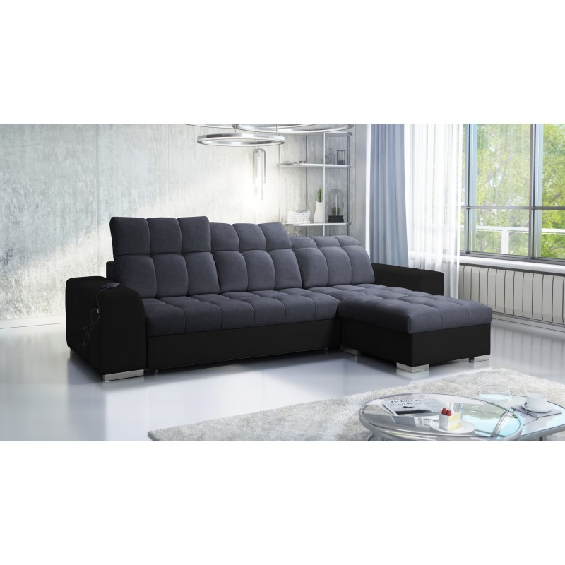 Prisma I Ecksofa mit Schlaffunktion und USB-Anschluss - Komfort und Eleganz in einem. Prisma I Ecksofa mit Schlaffunktion und USB-Anschluss - Komfort und Eleganz in einem.