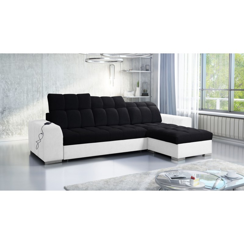 Prisma I Ecksofa mit Schlaffunktion und USB-Anschluss - Komfort und Eleganz in einem. Prisma I Ecksofa mit Schlaffunktion und USB-Anschluss - Komfort und Eleganz in einem.