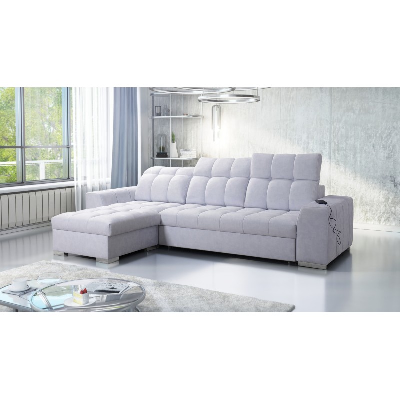 Prisma I Ecksofa mit Schlaffunktion und USB-Anschluss - Komfort und Eleganz in einem. Prisma I Ecksofa mit Schlaffunktion und USB-Anschluss - Komfort und Eleganz in einem.