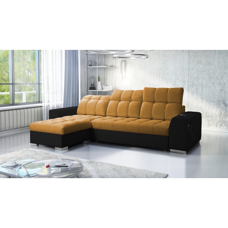 Prisma I Ecksofa mit Schlaffunktion und USB-Anschluss - Komfort und Eleganz in einem. Prisma I Ecksofa mit Schlaffunktion und USB-Anschluss - Komfort und Eleganz in einem.
