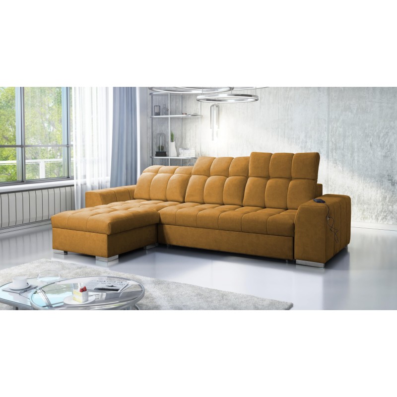 Prisma I Ecksofa mit Schlaffunktion und USB-Anschluss - Komfort und Eleganz in einem. Prisma I Ecksofa mit Schlaffunktion und USB-Anschluss - Komfort und Eleganz in einem.