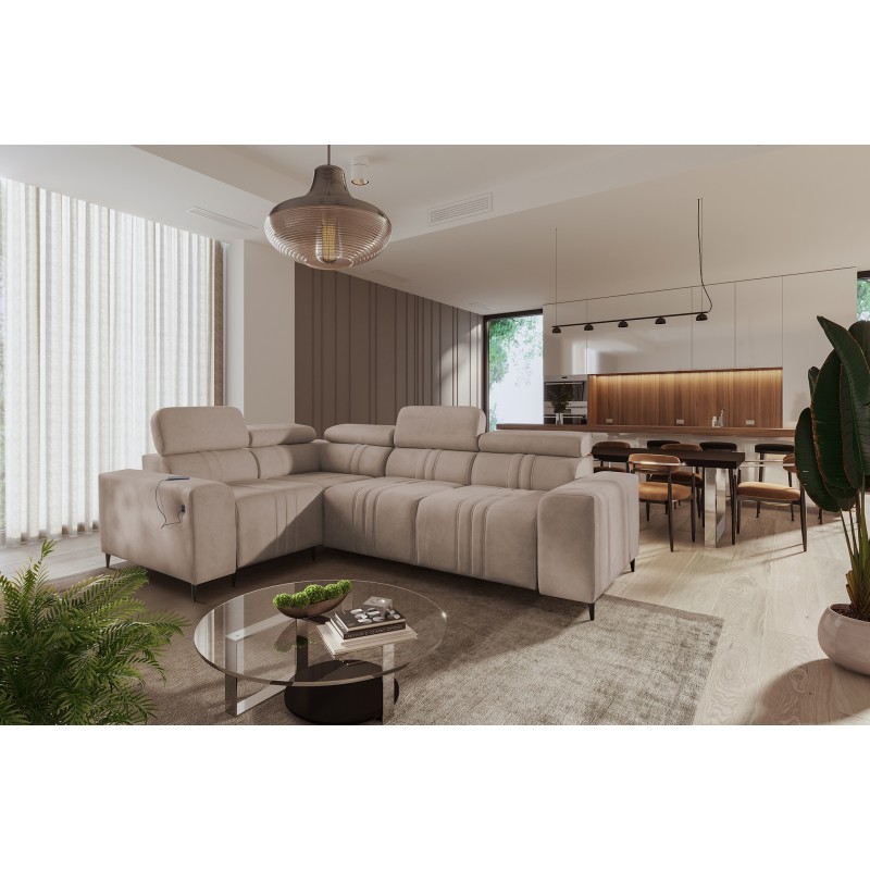 Verona II corner sofa with a sleeping function - elegance and functionality in one