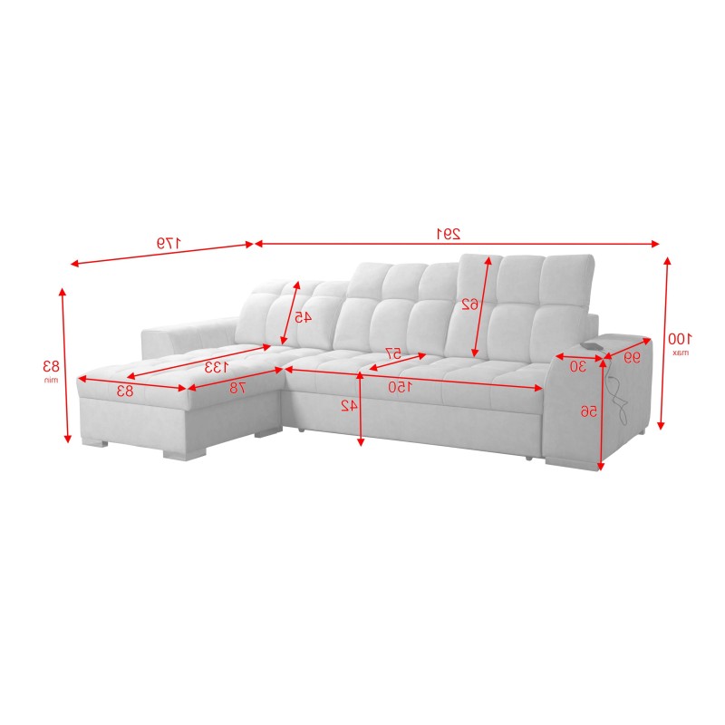 Prisma I Ecksofa mit Schlaffunktion und USB-Anschluss - Komfort und Eleganz in einem. Prisma I Ecksofa mit Schlaffunktion und USB-Anschluss - Komfort und Eleganz in einem.