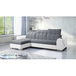 Prisma I corner sofa with a sleeping function and USB port - comfort and elegance in one.
