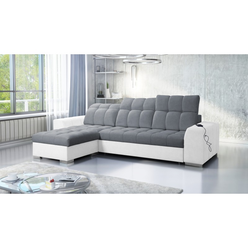 Prisma I Ecksofa mit Schlaffunktion und USB-Anschluss - Komfort und Eleganz in einem. Prisma I Ecksofa mit Schlaffunktion und USB-Anschluss - Komfort und Eleganz in einem.