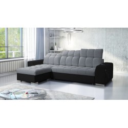 Prisma I Ecksofa mit Schlaffunktion und USB-Anschluss - Komfort und Eleganz in einem.