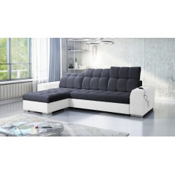 Prisma I corner sofa with a sleeping function and USB port - comfort and elegance in one.