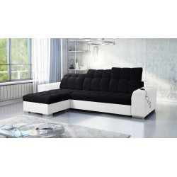 Prisma I corner sofa with a sleeping function and USB port - comfort and elegance in one.