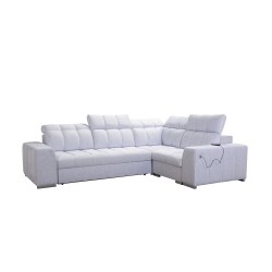 Narożnik Prisma II z funkcją spania w tkaninie Velvet | Pet friendly, Terra 06 + Ecoskóra | Twoje idealne miejsce do relaksu Narożnik Prisma II z funkcją spania w tkaninie Velvet | Pet friendly, Terra 06 + Ecoskóra | Twoje idealne miejsce do relaksu