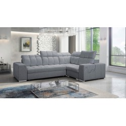 Prisma II corner sofa with a sleeping function in Velvet fabric | Pet friendly, Terra 92 | Your ideal place to relax