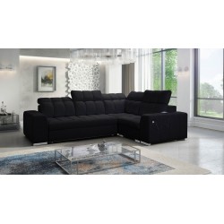 Prisma II Corner Sofa with Sleeping Function in Velvet Fabric | Pet Friendly, Terra 99 | Your Perfect Place to Relax