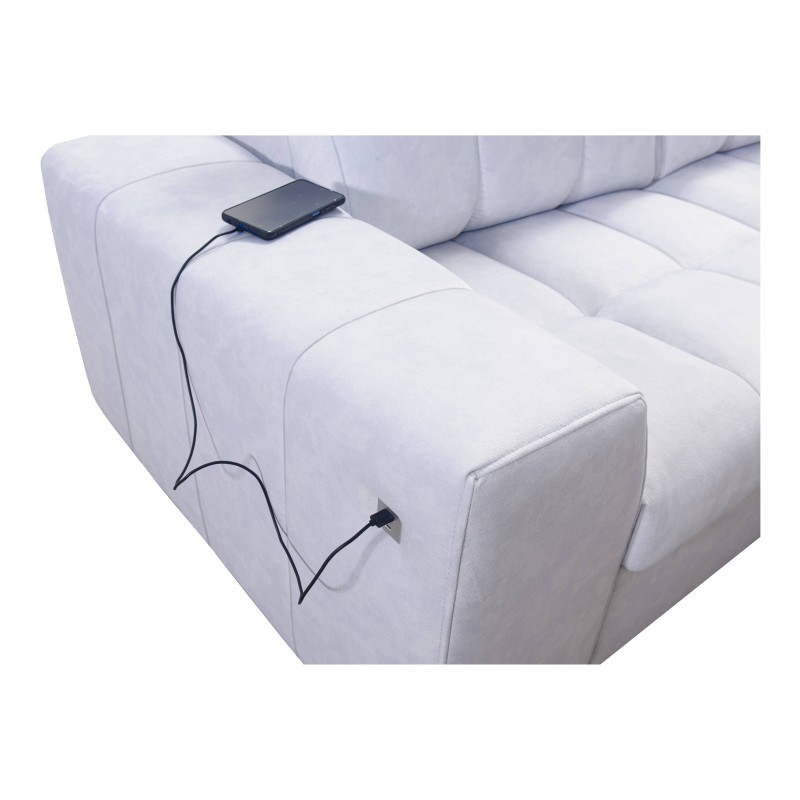 Narożnik Prisma II z funkcją spania w tkaninie Velvet | Pet friendly, Terra 13 + Ecoskóra | Twoje idealne miejsce do relaksu Narożnik Prisma II z funkcją spania w tkaninie Velvet | Pet friendly, Terra 13 + Ecoskóra | Twoje idealne miejsce do relaksu