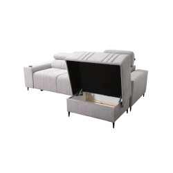 Elegant Verona I Corner Sofa with Sleeping Function - Velvet, Vena 20 | Your Ideal Furniture Elegant Verona I Corner Sofa with Sleeping Function - Velvet, Vena 20 | Your Ideal Furniture