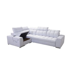 Narożnik Prisma II z funkcją spania w tkaninie Velvet | Pet friendly, Terra 99 + Ecoskóra | Twoje idealne miejsce do relaksu Narożnik Prisma II z funkcją spania w tkaninie Velvet | Pet friendly, Terra 99 + Ecoskóra | Twoje idealne miejsce do relaksu