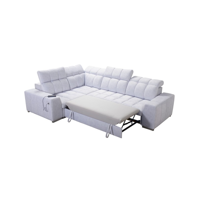 Narożnik Prisma II z funkcją spania w tkaninie Velvet | Pet friendly, Terra 99 + Ecoskóra | Twoje idealne miejsce do relaksu Narożnik Prisma II z funkcją spania w tkaninie Velvet | Pet friendly, Terra 99 + Ecoskóra | Twoje idealne miejsce do relaksu