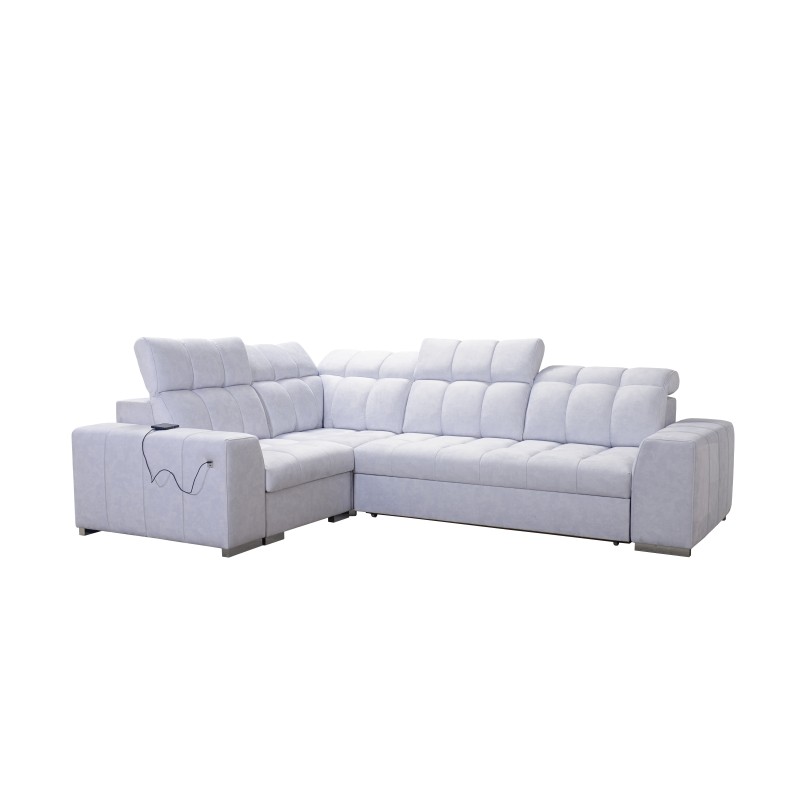 Narożnik Prisma II z funkcją spania w tkaninie Velvet | Pet friendly, Terra 99 + Ecoskóra | Twoje idealne miejsce do relaksu Narożnik Prisma II z funkcją spania w tkaninie Velvet | Pet friendly, Terra 99 + Ecoskóra | Twoje idealne miejsce do relaksu