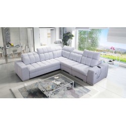 Prisma III corner sofa with sleeping function and USB port – comfort and style in one piece of furniture