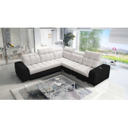 Prisma III corner sofa with sleeping function and USB port – comfort and style in one piece of furniture
