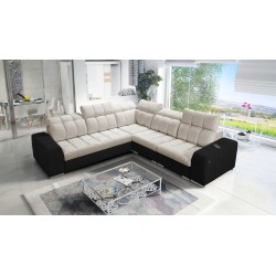 Prisma III corner sofa with sleeping function and USB port – comfort and style in one piece of furniture