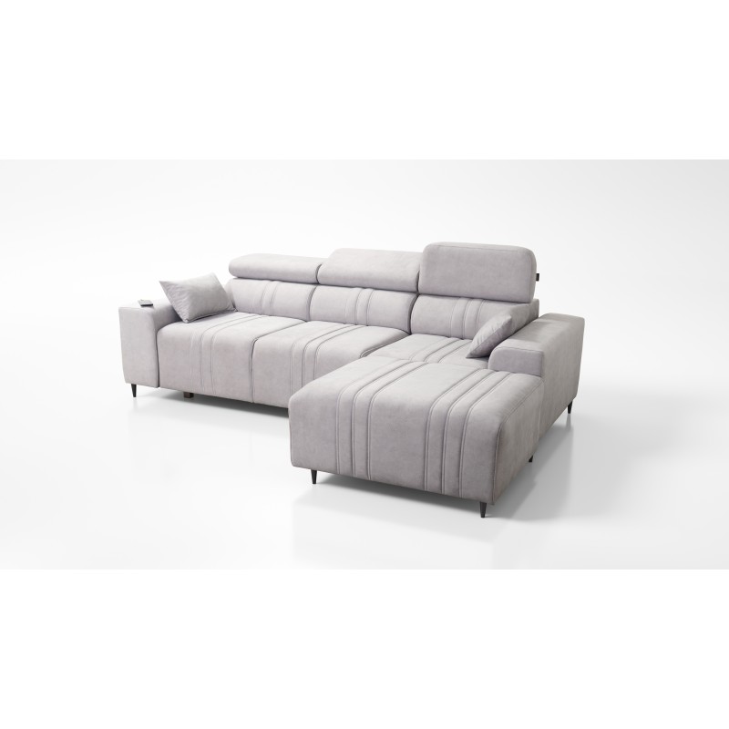 Elegant Verona I Corner Sofa with Sleeping Function - Velvet, Vena 9 | Your Ideal Furniture Elegant Verona I Corner Sofa with Sleeping Function - Velvet, Vena 9 | Your Ideal Furniture