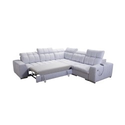 Esquinero Prisma III con función de cama y puerto USB: comodidad y estilo en un solo mueble. Esquinero Prisma III con función de cama y puerto USB: comodidad y estilo en un solo mueble.