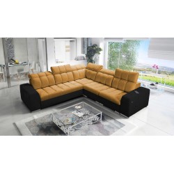 Prisma III corner sofa with sleeping function and USB port – comfort and style in one piece of furniture