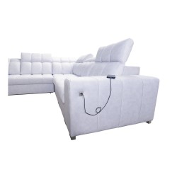 Ecksofa Prisma III mit Schlaffunktion und USB-Anschluss – Komfort und Stil in einem Möbelstück Ecksofa Prisma III mit Schlaffunktion und USB-Anschluss – Komfort und Stil in einem Möbelstück