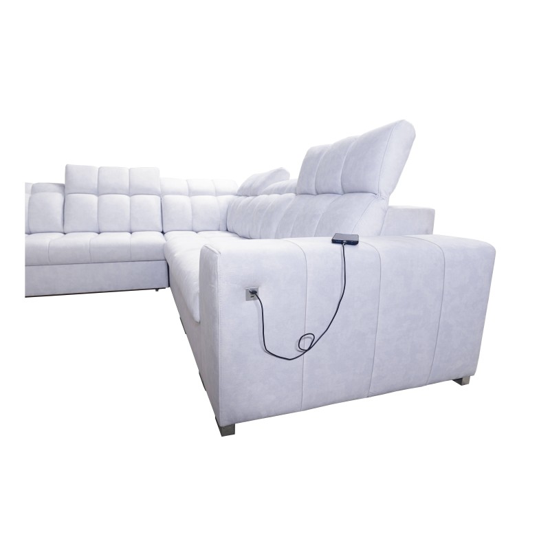 Ecksofa Prisma III mit Schlaffunktion und USB-Anschluss – Komfort und Stil in einem Möbelstück Ecksofa Prisma III mit Schlaffunktion und USB-Anschluss – Komfort und Stil in einem Möbelstück