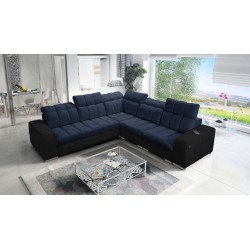 Prisma III corner sofa with sleeping function and USB port – comfort and style in one piece of furniture