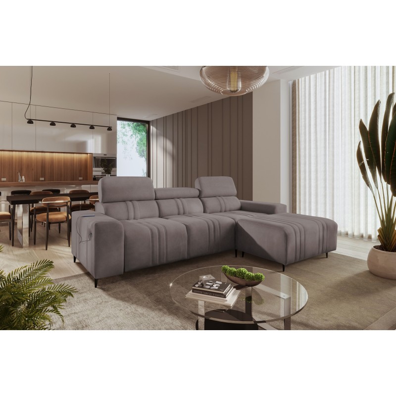 Elegantes Ecksofa Verona I mit Schlaffunktion - Samt, Vena 8 | Ihr ideales Möbelstück Elegantes Ecksofa Verona I mit Schlaffunktion - Samt, Vena 8 | Ihr ideales Möbelstück