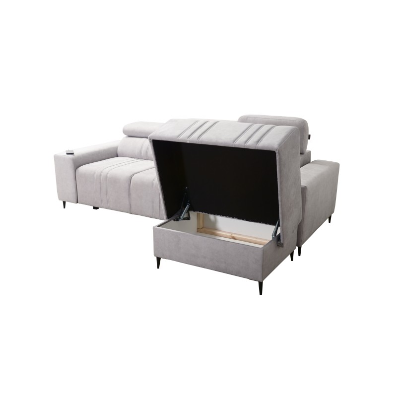 Elegant Verona I Corner Sofa with Sleeping Function - Velvet, Vena 6 | Your Perfect Furniture Elegant Verona I Corner Sofa with Sleeping Function - Velvet, Vena 6 | Your Perfect Furniture