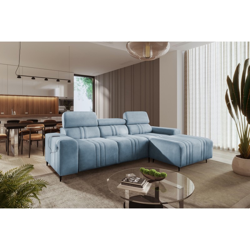 Elegantes Ecksofa Verona I mit Schlaffunktion - Samt, Vena 6 | Ihr ideales Möbelstück Elegantes Ecksofa Verona I mit Schlaffunktion - Samt, Vena 6 | Ihr ideales Möbelstück