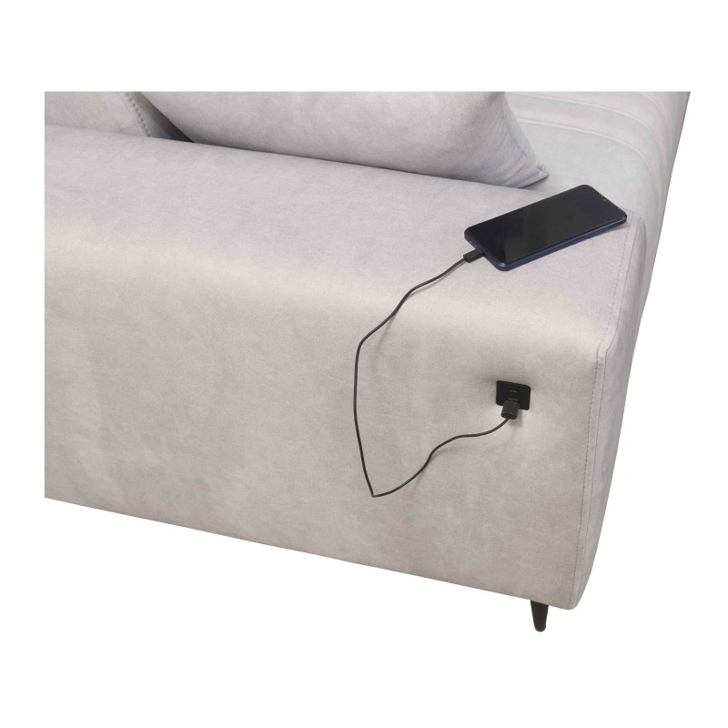 Elegant Verona I Corner Sofa with Sleeping Function - Velvet, Vena 3 | Your Perfect Furniture Elegant Verona I Corner Sofa with Sleeping Function - Velvet, Vena 3 | Your Perfect Furniture