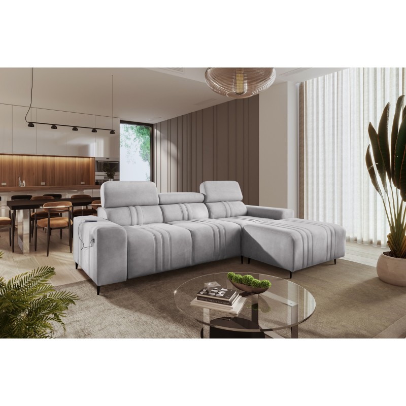 Elegantes Ecksofa Verona I mit Schlaffunktion - Samt, Vena 3 | Ihr ideales Möbelstück Elegantes Ecksofa Verona I mit Schlaffunktion - Samt, Vena 3 | Ihr ideales Möbelstück