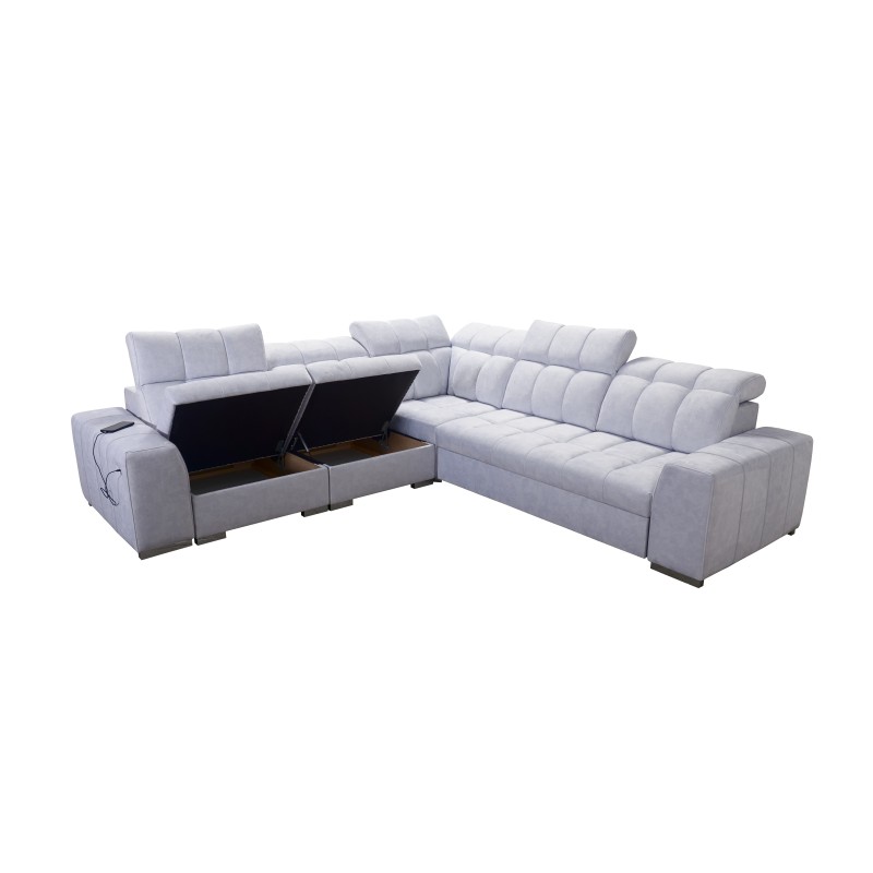 Ecksofa Prisma III mit Schlaffunktion und USB-Anschluss – Komfort und Stil in einem Möbelstück Ecksofa Prisma III mit Schlaffunktion und USB-Anschluss – Komfort und Stil in einem Möbelstück