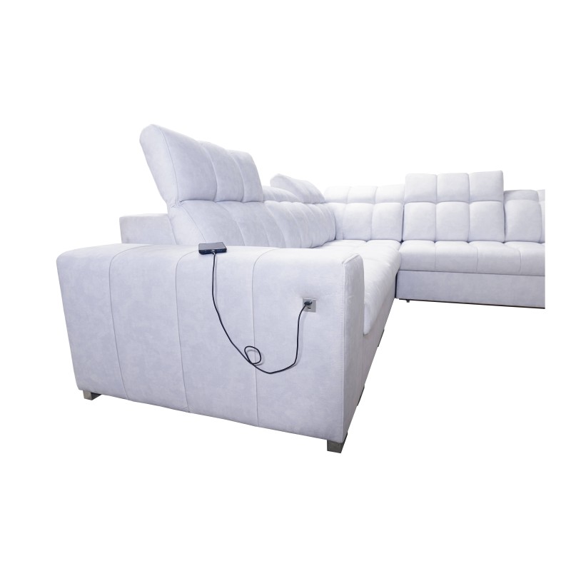 Ecksofa Prisma III mit Schlaffunktion und USB-Anschluss – Komfort und Stil in einem Möbelstück Ecksofa Prisma III mit Schlaffunktion und USB-Anschluss – Komfort und Stil in einem Möbelstück