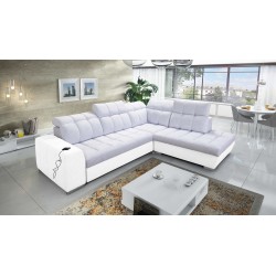 Prisma VII corner sofa with a sleeping function and USB port - designed for your comfort!