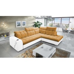 Prisma VII corner sofa with a sleeping function and USB port - designed for your comfort!