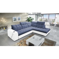 Prisma VII corner sofa with a sleeping function and USB port - designed for your comfort!