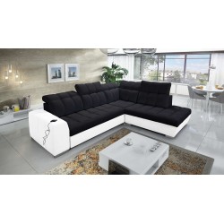 Prisma VII corner sofa with a sleeping function and USB port - designed for your comfort!