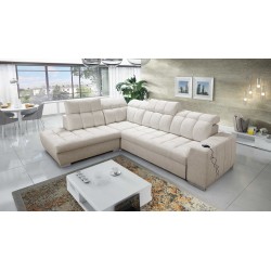 Prisma VII corner sofa with a sleeping function and USB port - designed for your comfort!