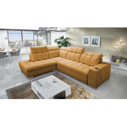 Prisma VII corner sofa with a sleeping function and USB port - designed for your comfort!