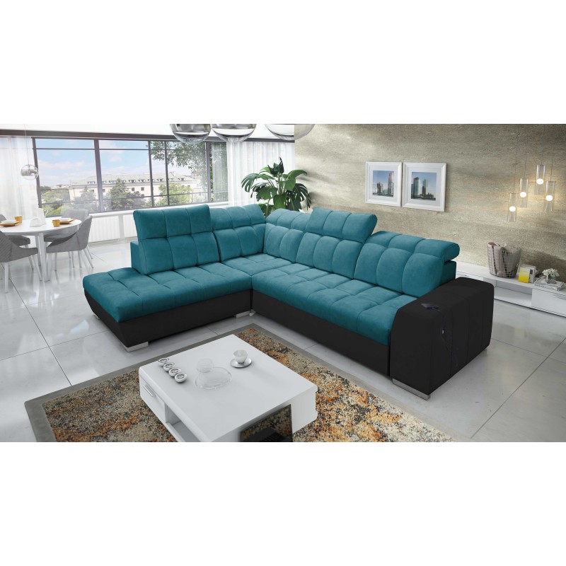 Esquina Prisma VII con función de cama y puerto USB: ¡creada para tu comodidad! Esquina Prisma VII con función de cama y puerto USB: ¡creada para tu comodidad!