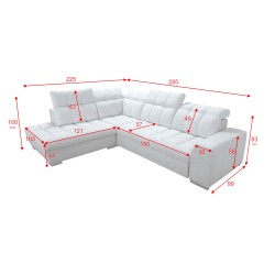 Esquina Prisma VII con función de cama y puerto USB: ¡creada para tu comodidad! Esquina Prisma VII con función de cama y puerto USB: ¡creada para tu comodidad!