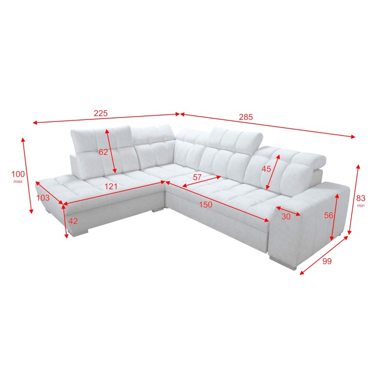 Esquina Prisma VII con función de cama y puerto USB: ¡creada para tu comodidad! Esquina Prisma VII con función de cama y puerto USB: ¡creada para tu comodidad!