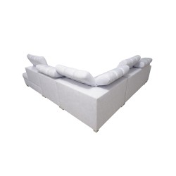 Sofá esquinero Prisma IX con función de cama, puerto USB y espacio de almacenamiento para ropa de cama - Velvet | Apto para masc Sofá esquinero Prisma IX con función de cama, puerto USB y espacio de almacenamiento para ropa de cama - Velvet | Apto para masc