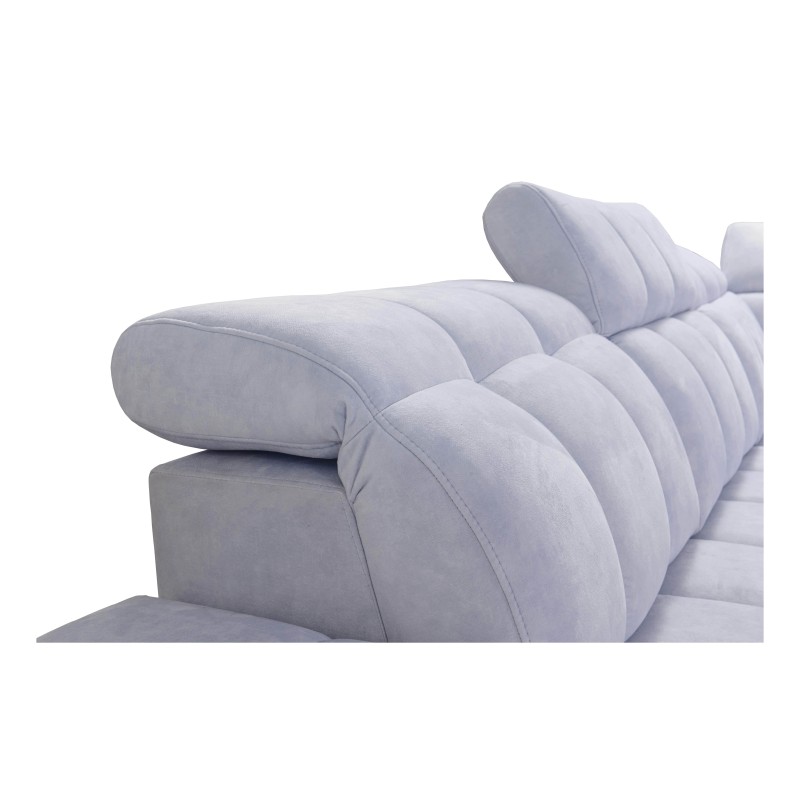 Sofá esquinero Prisma IX con función de cama, puerto USB y espacio de almacenamiento para ropa de cama - Velvet | Apto para masc Sofá esquinero Prisma IX con función de cama, puerto USB y espacio de almacenamiento para ropa de cama - Velvet | Apto para masc